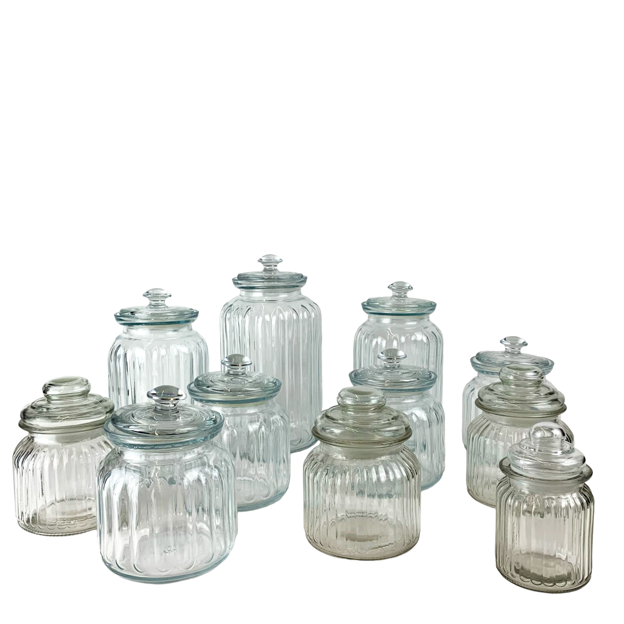 Süßigkeiten Gläser CANDY · Transparent · 15er Box