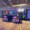 Holz-Bar THE BAR • zwei Größen • Schwarz-Beige